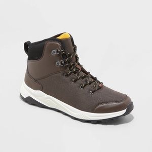 All in Motion Men's Brown and Black Weather Boots